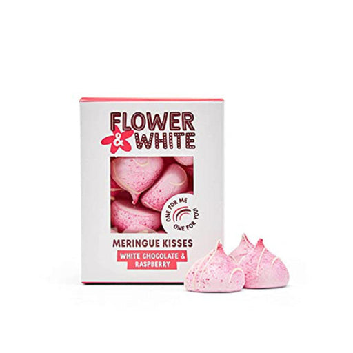 Flower & White - White Chocolate & Raspberry Meringue Kisses (100g) | {{ collection.title }}
