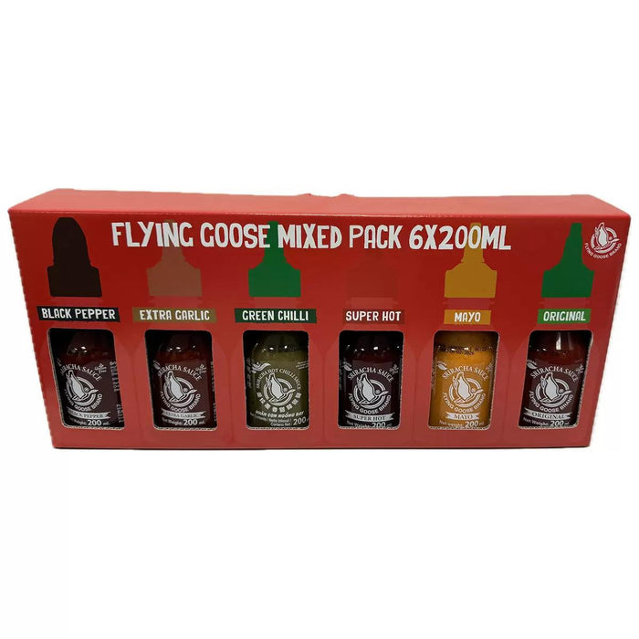 Flying Goose Sriracha Chilli Sauce Selection Pack (6x200ml) - LemonSalt