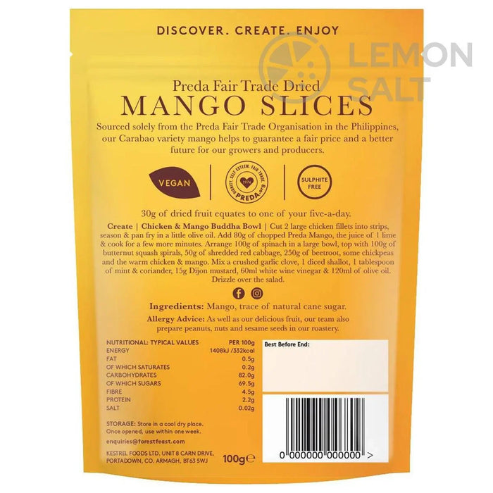 Forest Feast - Preda Fair Trade Dried Mango Slices (690g)