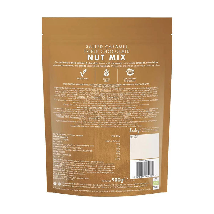 Forest Feast Salted Caramel Triple Chocolate Nut Mix (900g) - LemonSalt