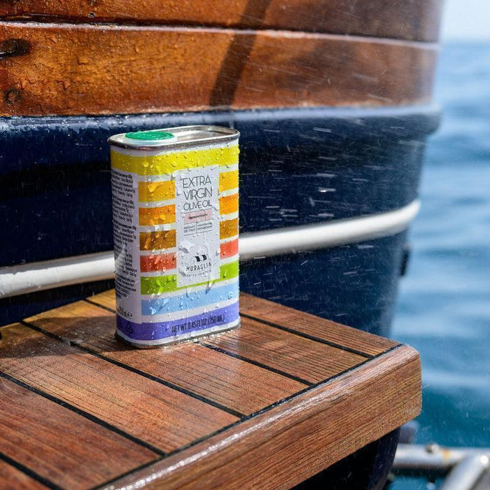 Frantoio Muraglia Intense Fruity Coratina Extra Virgin Olive Oil - Rainbow Tin (250ml) - LemonSalt