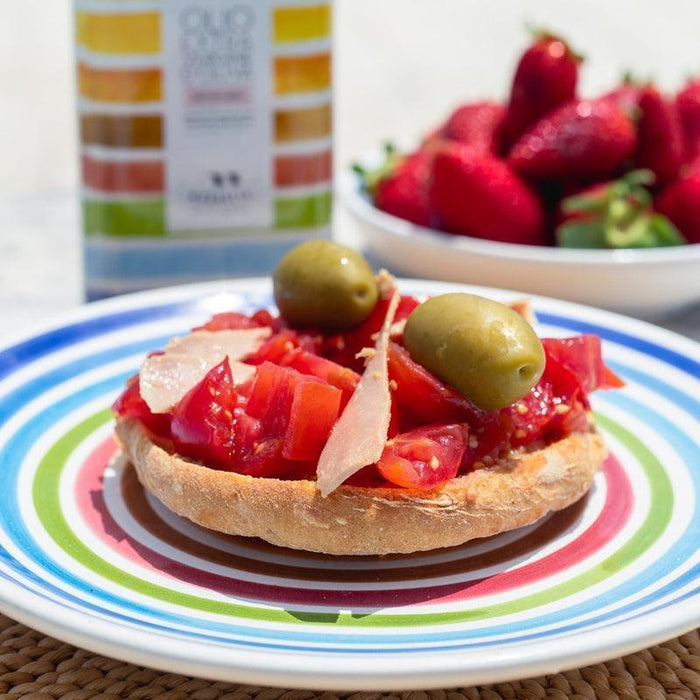 Frantoio Muraglia Intense Fruity Coratina Extra Virgin Olive Oil - Rainbow Tin (250ml) - LemonSalt