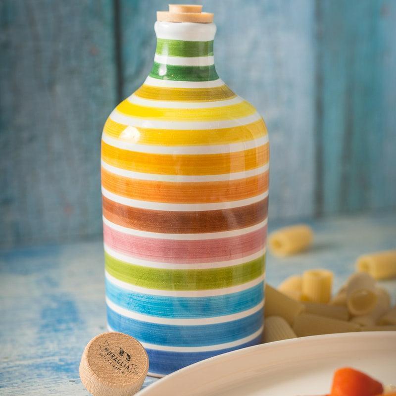 Frantoio Muraglia Intense Fruity Extra Virgin Olive Oil - Rainbow Bottle (500ml) - LemonSalt