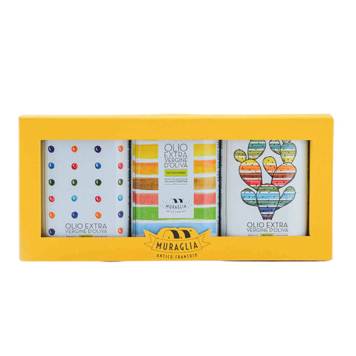 Frantoio Muraglia Mini EVOO Olive Oil Tin Gift Set (3x250ml) - LemonSalt