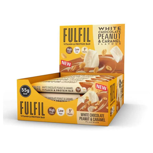Fulfil White Chocolate, Peanut & Caramel Protein Bar (15x55g) | {{ collection.title }}