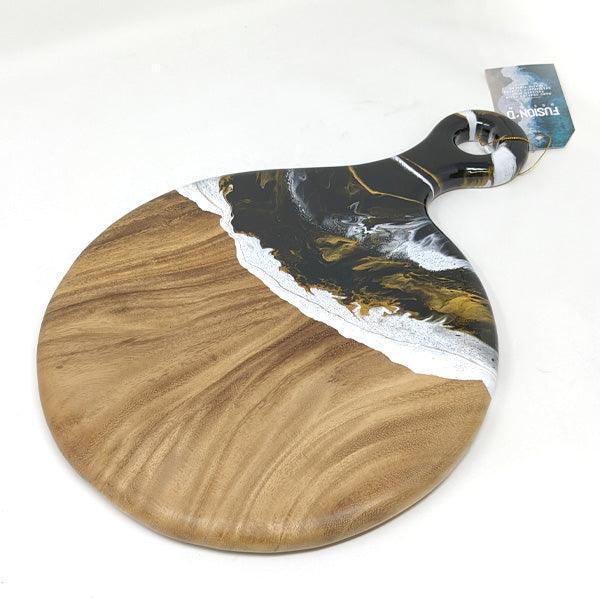 Fusion'D Design Pizza Board Black & Gold