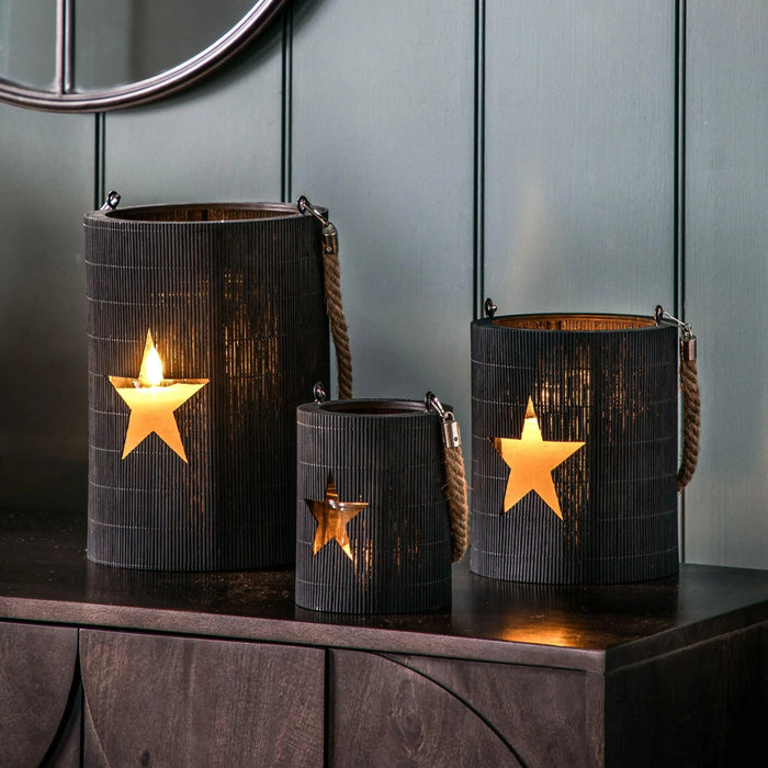 Gallery Midnight Star Lantern (medium)