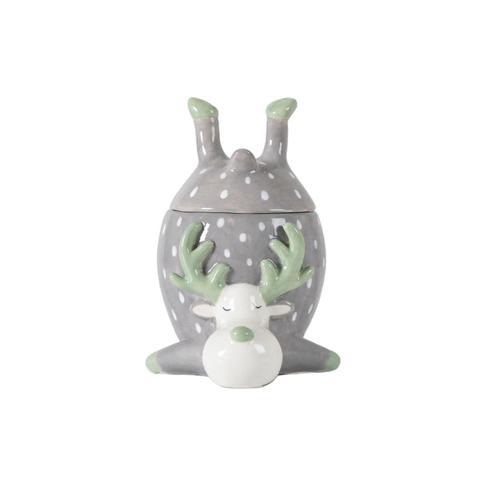 Gallery Reindeer Pot With Lid | {{ collection.title }}