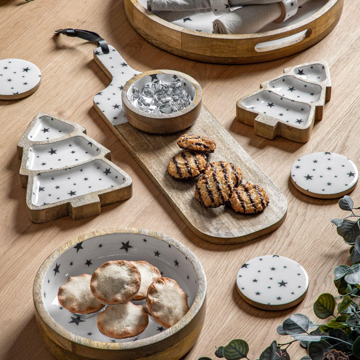 Gallery Small Starry Xmas Tree Nibbles Platter | {{ collection.title }}