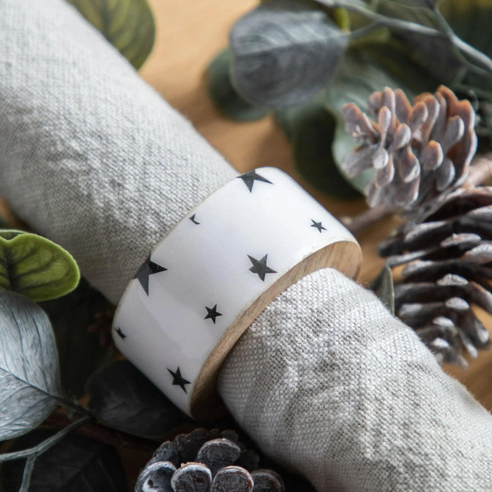 Gallery Starry Napkin Rings Set of 4