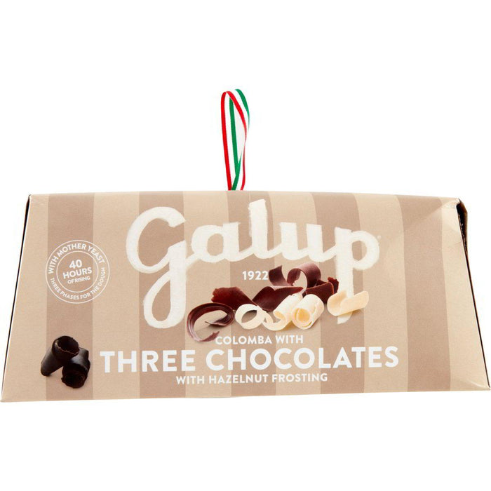 Galup Colomba With Three Chocolate & Hazelnut Frosting (750g) | {{ collection.title }}