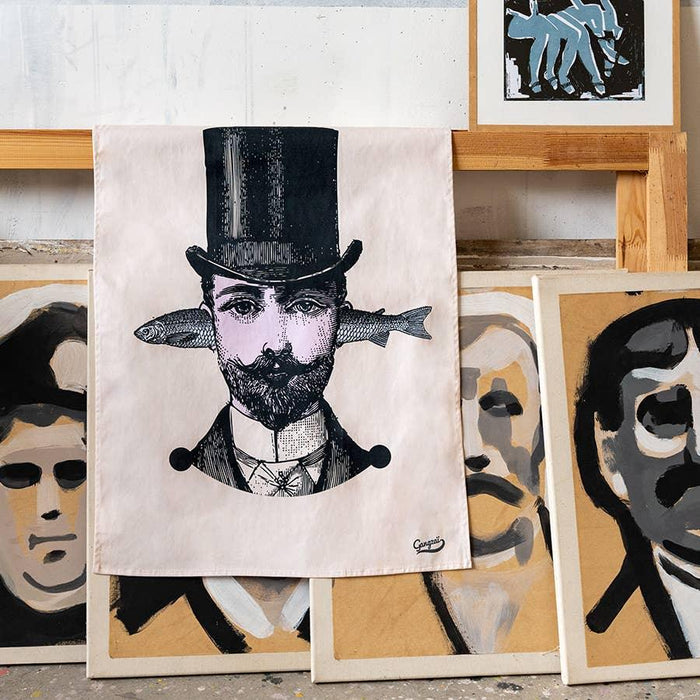 Gangzai Design Aristo Fish Tea Towel - LemonSalt