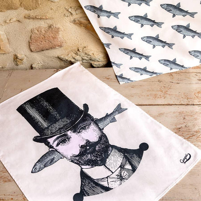 Gangzai Design Aristo Fish Tea Towel - LemonSalt