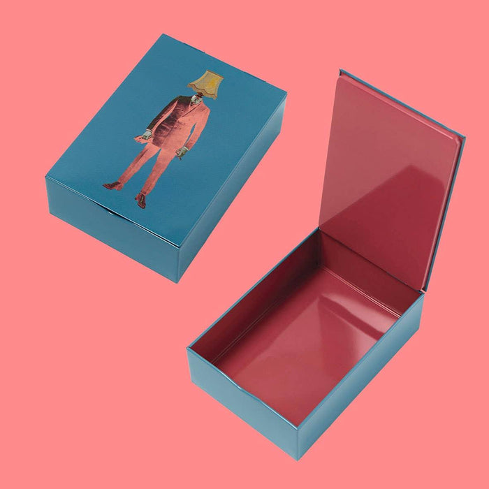 Gangzai Design Rectangular Metal box Lampaman - LemonSalt