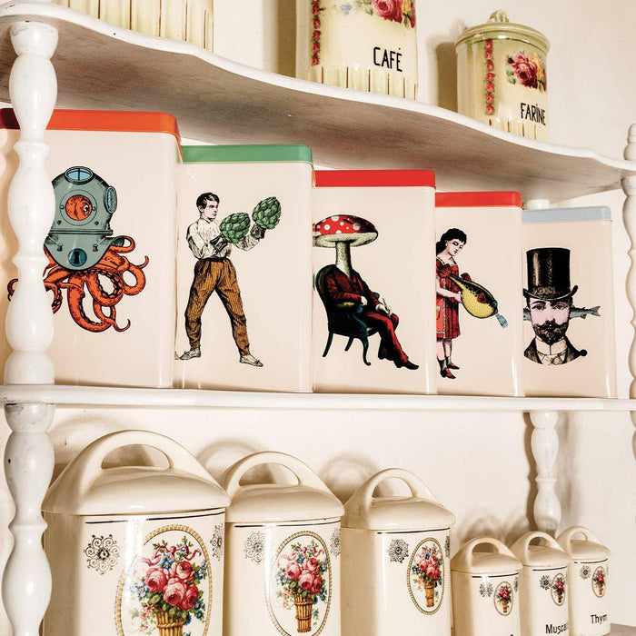 Gangzai Design Rectangular Tin Box Champiman - LemonSalt