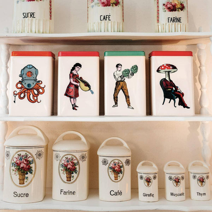 Gangzai Design Rectangular Tin Box Champiman - LemonSalt