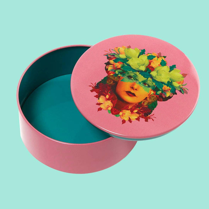 Gangzai Design Rosana Round Metal Box (10cm) - LemonSalt