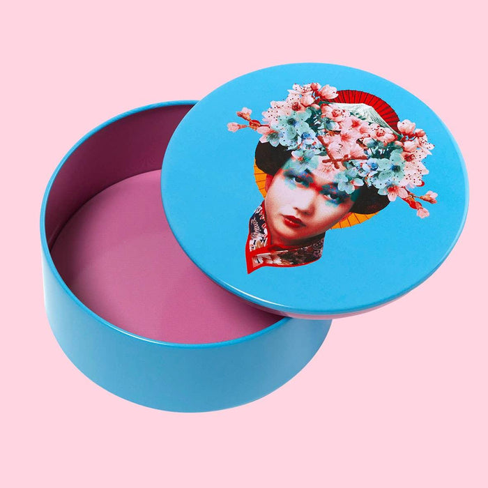 Gangzai Design Round Metal Box Miss Fuji (10cm) - LemonSalt