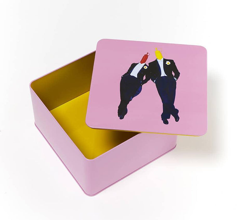 Gangzai Design Square Metal Box Ketch & Mout - LemonSalt