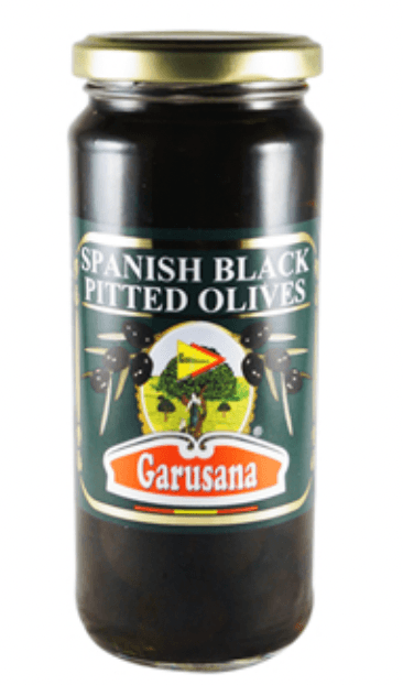 Garusana Spanish Black Pitted Olives (320g) | {{ collection.title }}