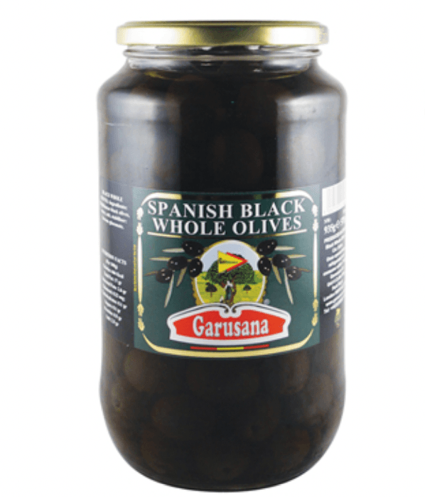 Garusana Spanish Black Whole Olives (935g) | {{ collection.title }}