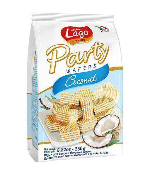 Gastone Lago Coconut Party Wafers (250g) - LemonSalt