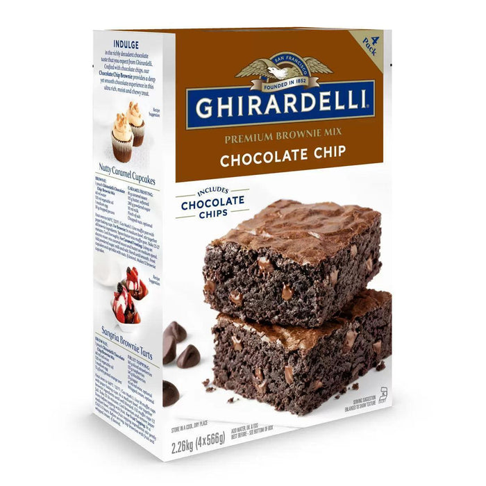 Ghirardelli Chocolate Chip Brownie Mix (4 x 566g) - LemonSalt