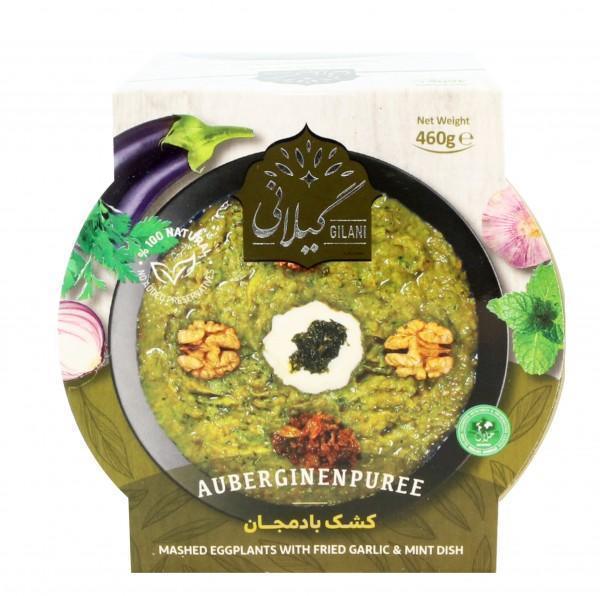 Gilani Mashed Aubergine with Fried Garlic & Mint - Kashk-e-Bademjan (460g) - LemonSalt