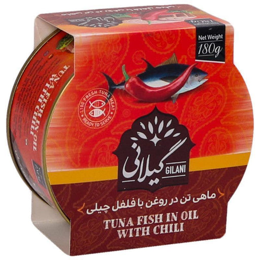 Gilani Tuna Fish in Oil with Chilli Tin (180g) - LemonSalt