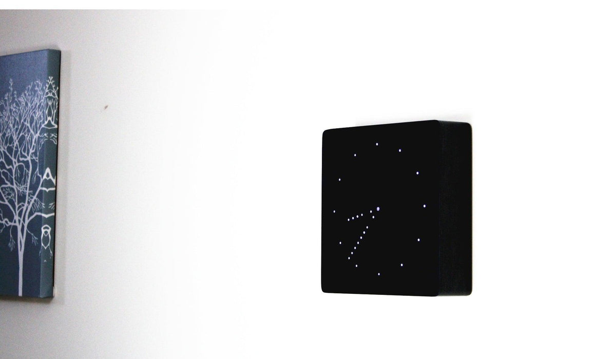 Gingko Analogue Click Desk Alarm Clock - Black