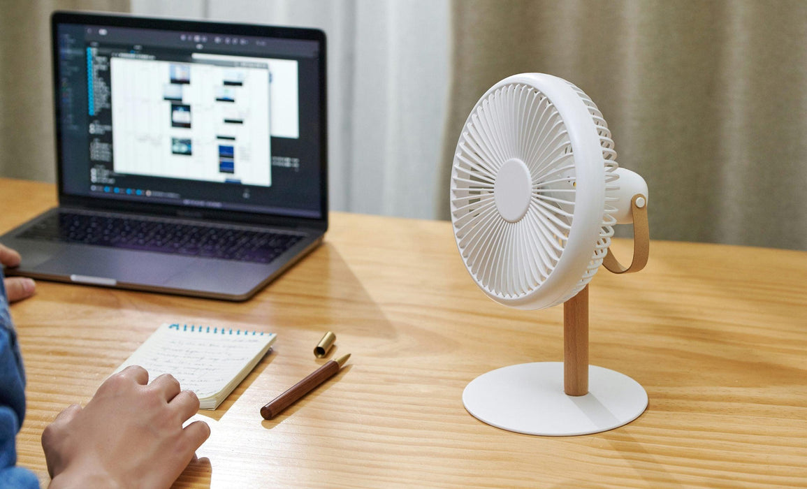 Gingko Beyond Portable & Detachable Desk Fan/ Light - Cream White | {{ collection.title }}
