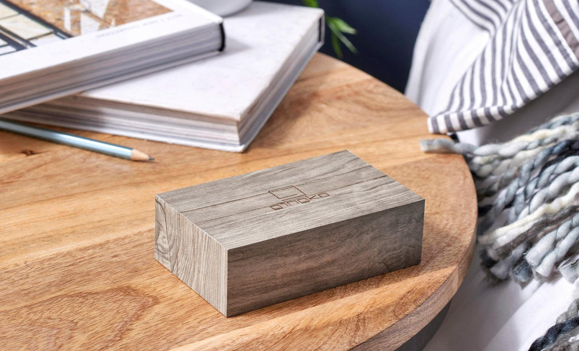 Gingko Flip Click Alarm Clock - Ash