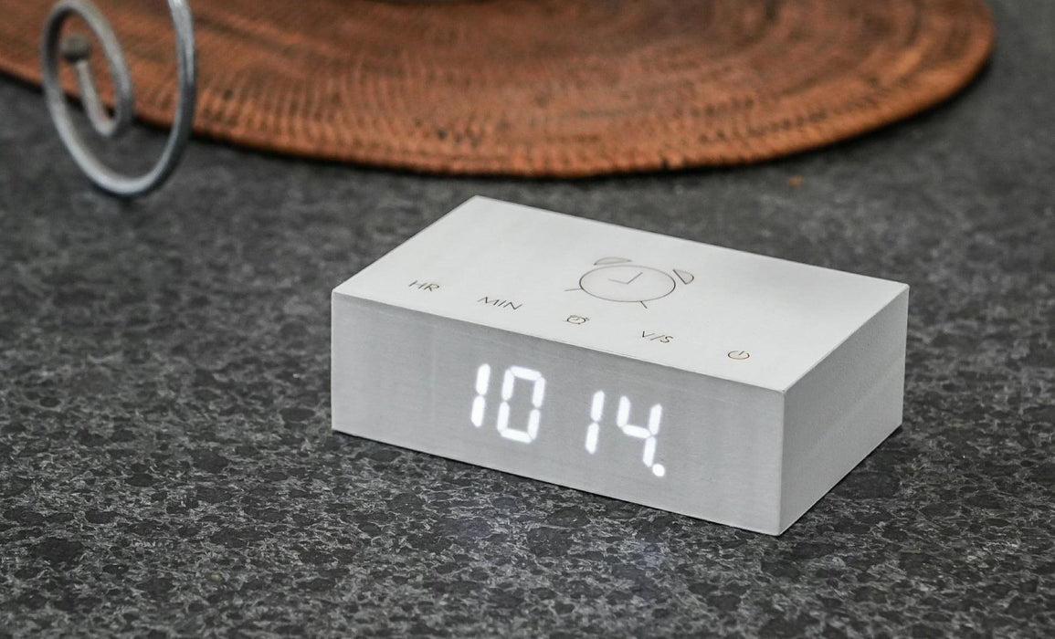 Gingko Flip Click Alarm Clock - White Birch | {{ collection.title }}