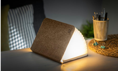 Gingko Large Smart Book Light - Coffee Brown | {{ collection.title }}