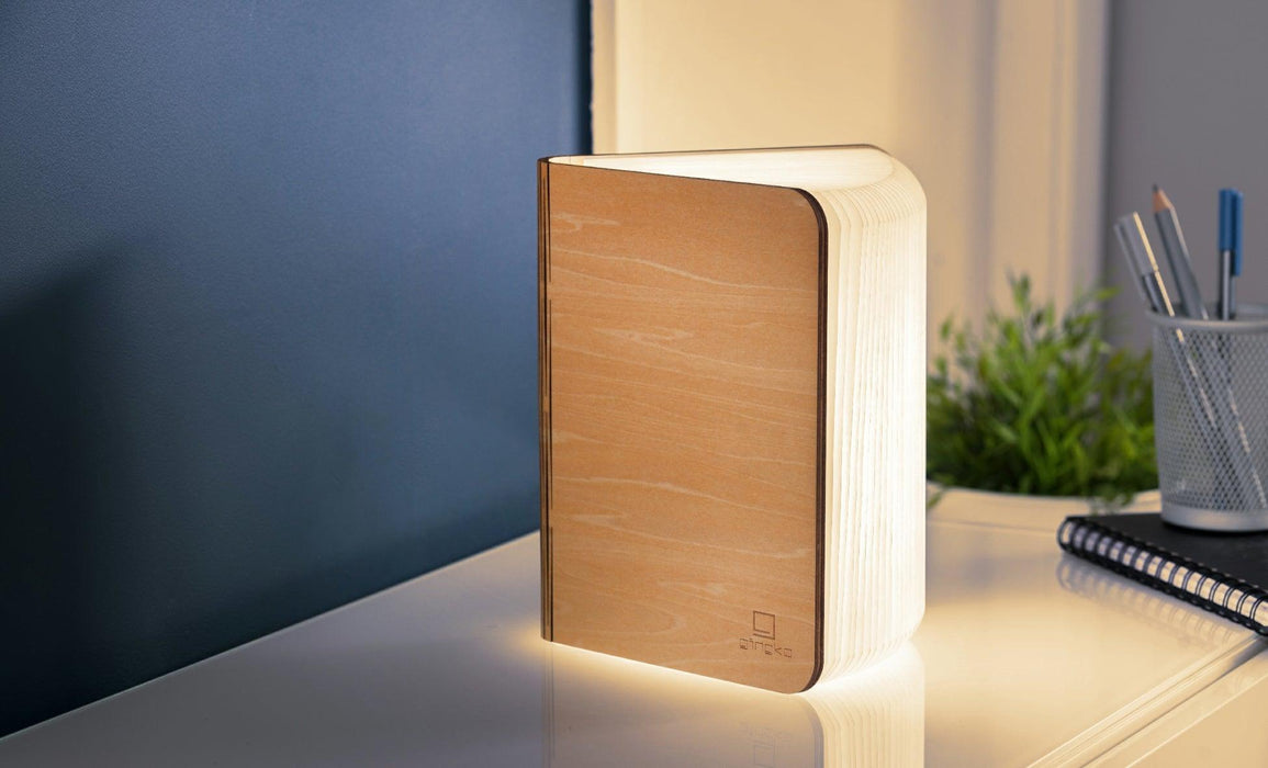 Gingko Large Smart Book Light - Maple