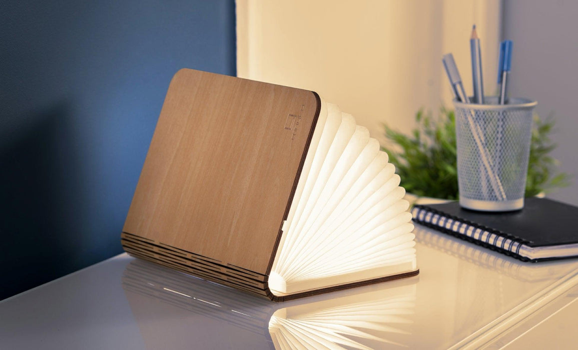 Gingko Large Smart Book Light - Maple