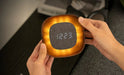 Gingko Lumos Clock - Square Walnut - LemonSalt