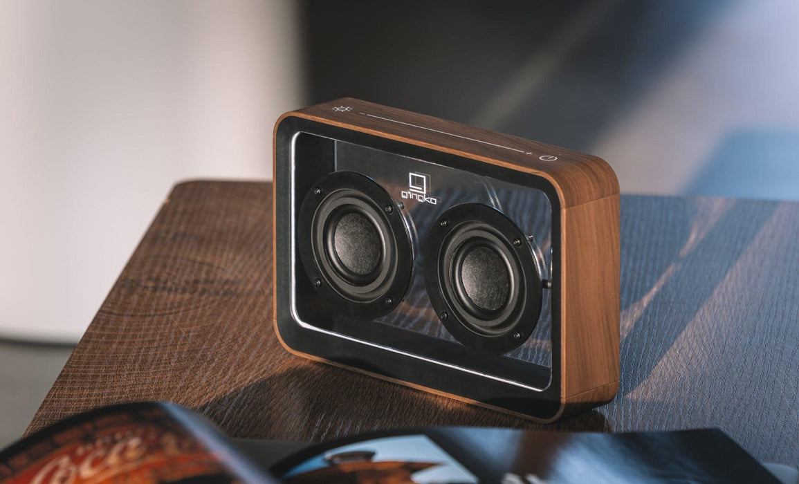 Gingko Mage See-Through Bluetooth Speaker - Walnut - LemonSalt