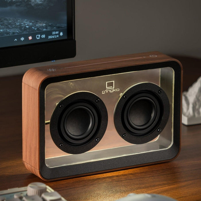Gingko Mage See-Through Bluetooth Speaker - Walnut - LemonSalt