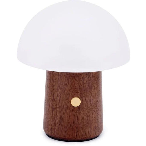 Gingko Mini Alice Mushroom Lamp - Walnut | {{ collection.title }}