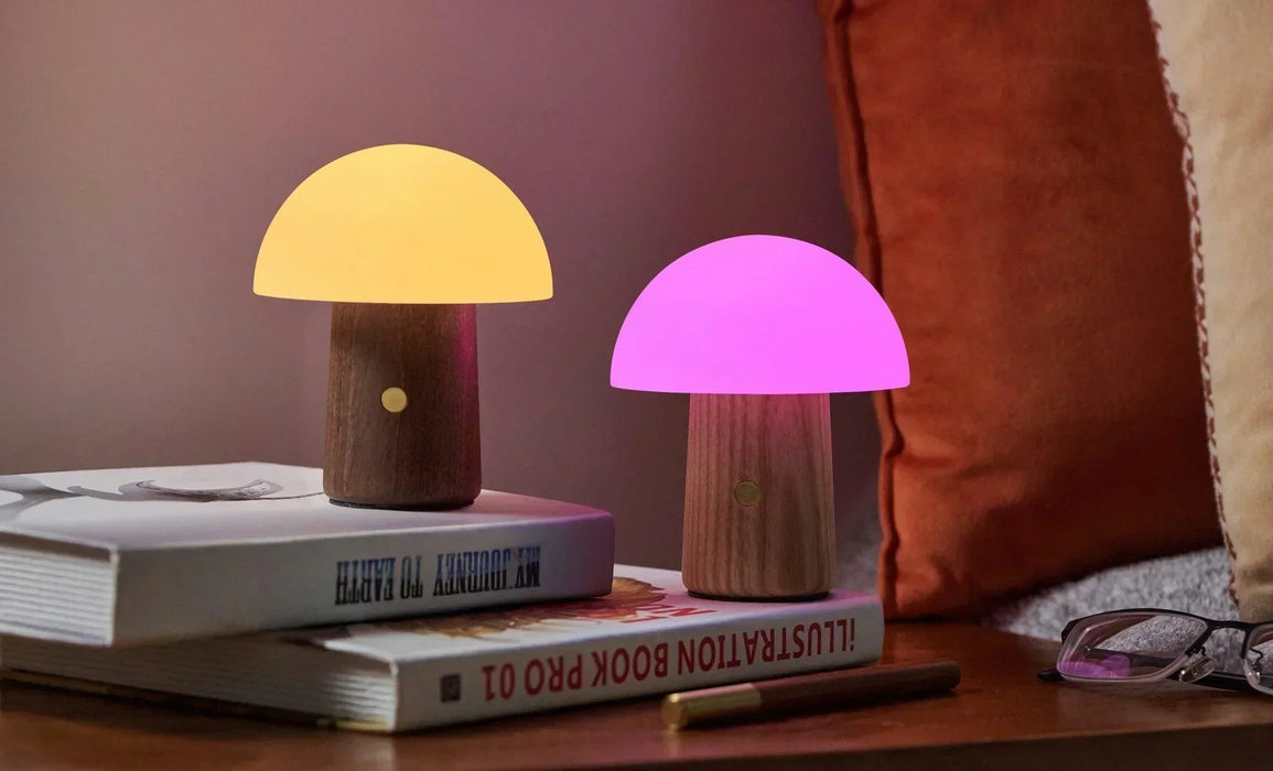 Gingko Mini Alice Mushroom Lamp - White Ash - LemonSalt