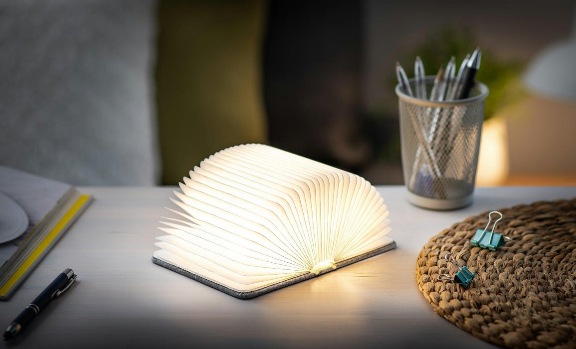 Gingko Mini Smart Book Light - Urban Grey