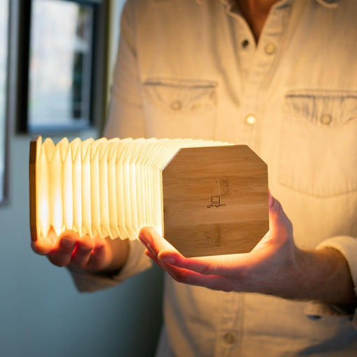 Gingko Smart Accordion Lamp - Bamboo - LemonSalt
