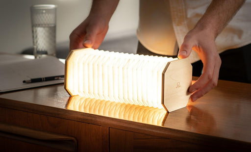Gingko Smart Accordion Lamp - Maple | {{ collection.title }}
