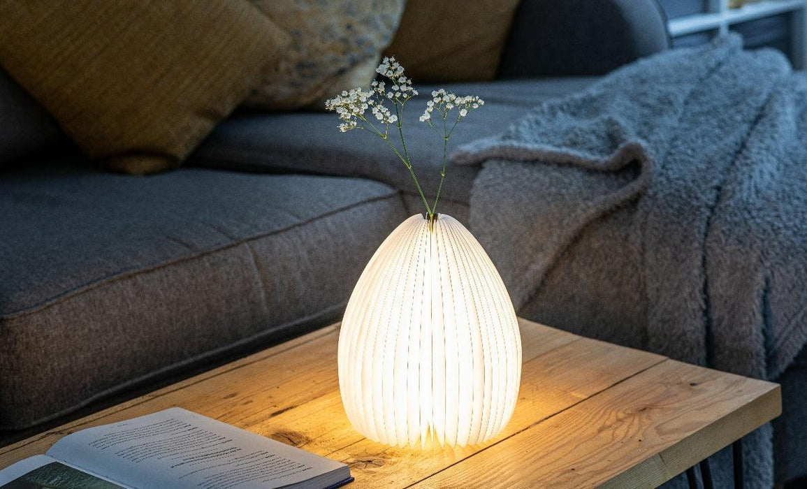 Gingko Smart Vase Light - Walnut