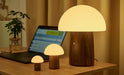 Gingko Super Mini Alice Mushroom Lamp - Walnut - LemonSalt