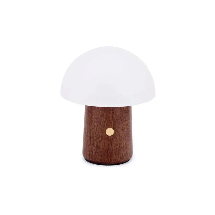 Gingko Super Mini Alice Mushroom Lamp - Walnut - LemonSalt