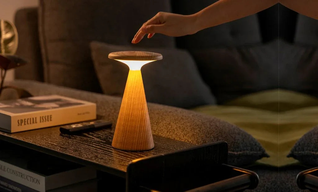 Gingko Sylva Table Lamp Large - White Ash - LemonSalt