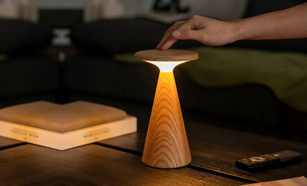 Gingko Sylva Table Lamp Large - White Ash - LemonSalt