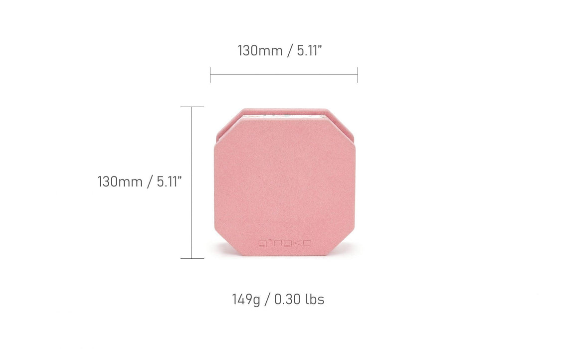 Gingko Velvet Accordion Lamp - Pink Floral